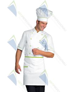 CHEF HAT WHITE + GREEN APPLE COT.100