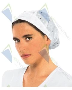 WOMEN WHITE LACE CAP S.Gallo 100%